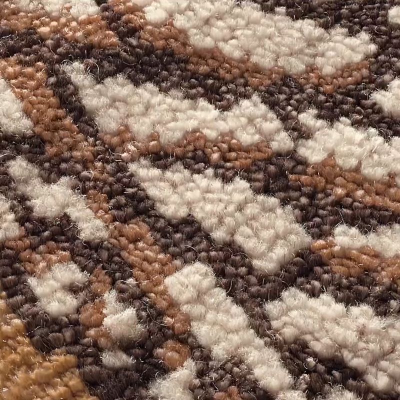 Play Papillio Brown and Light Teal Wool and Viscose Area Rug 5'x8' - video 1 of 1