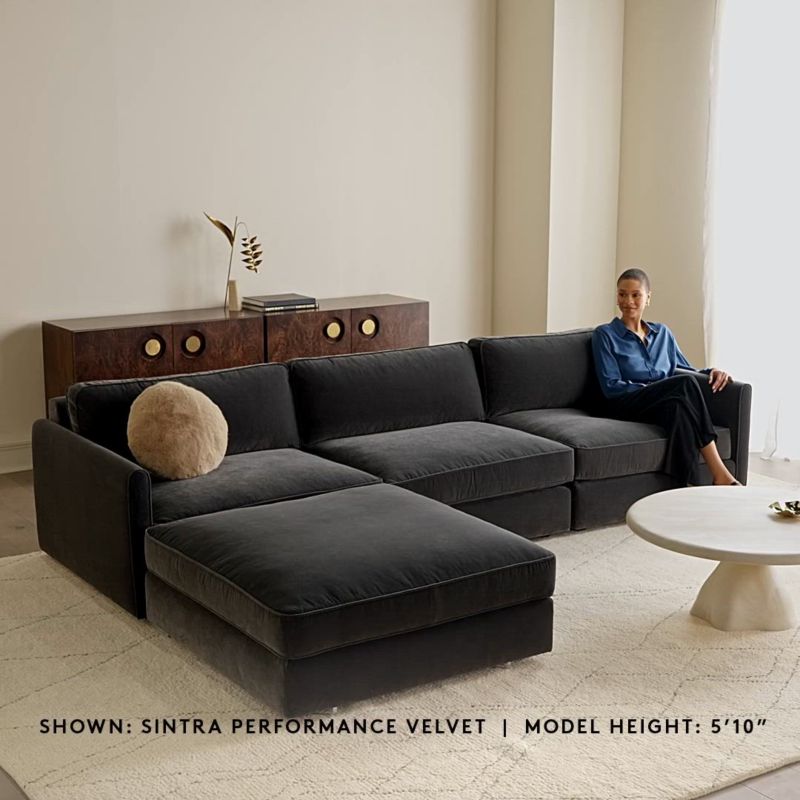 Play Malea 4-Piece L-Shaped Sectional Sofa with Right Chaise - video 1 of 1