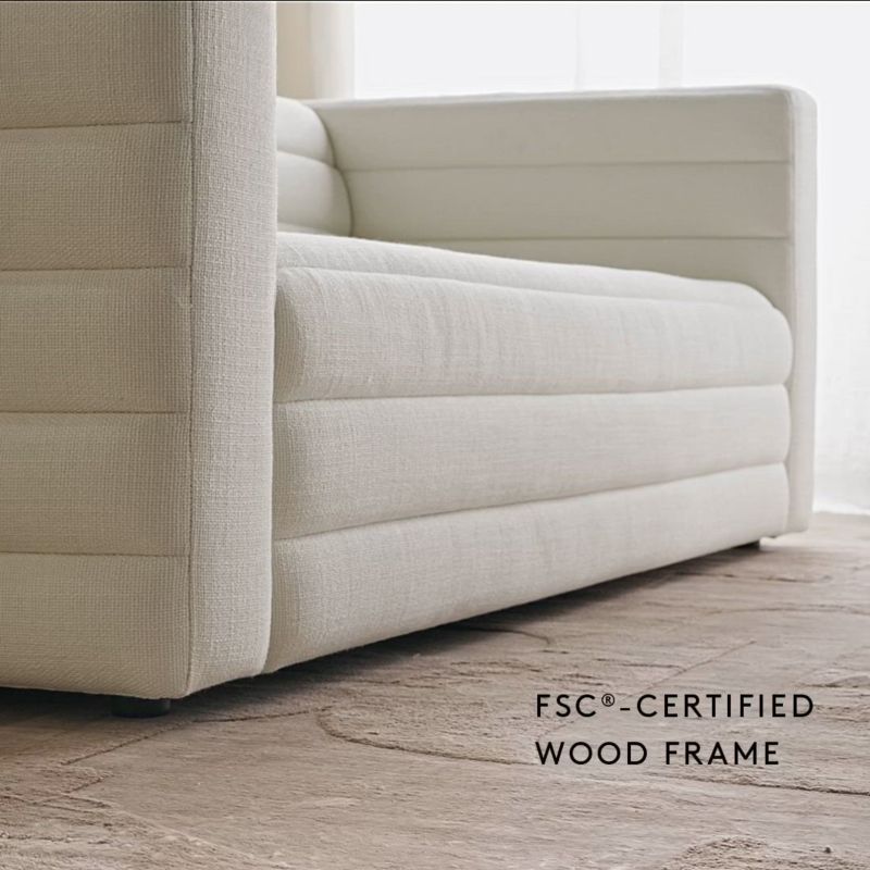 Play Strato 80" Camel Velvet Sofa - video 1 of 1