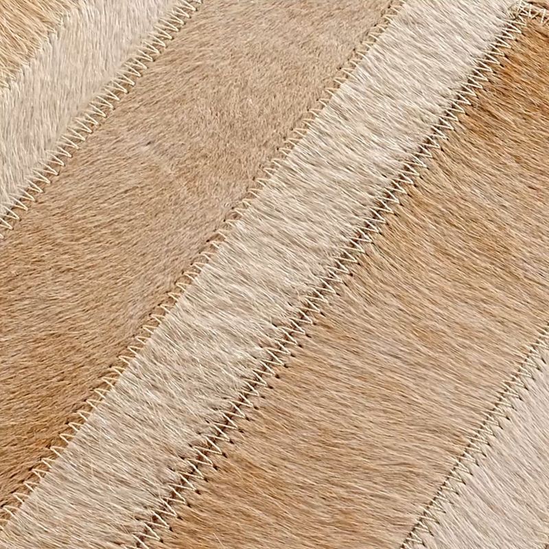 Play Naho Patchwork Sand Hide Runner Rug 2.5'x8' - video 1 of 1