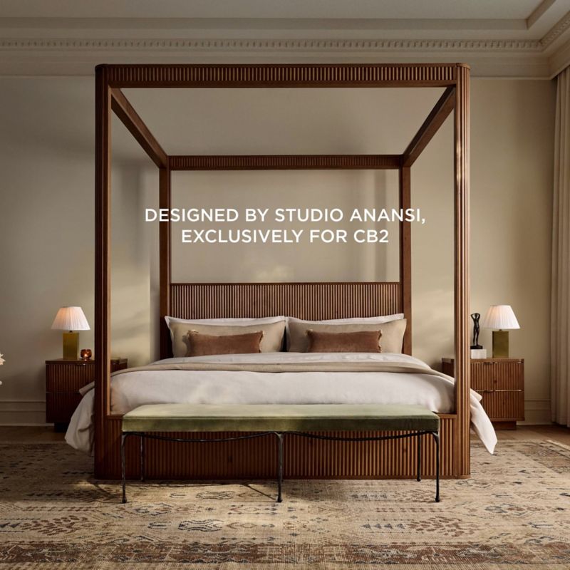 Play Davison Fluted Wood Queen Bed with Nightstands - video 1 of 1