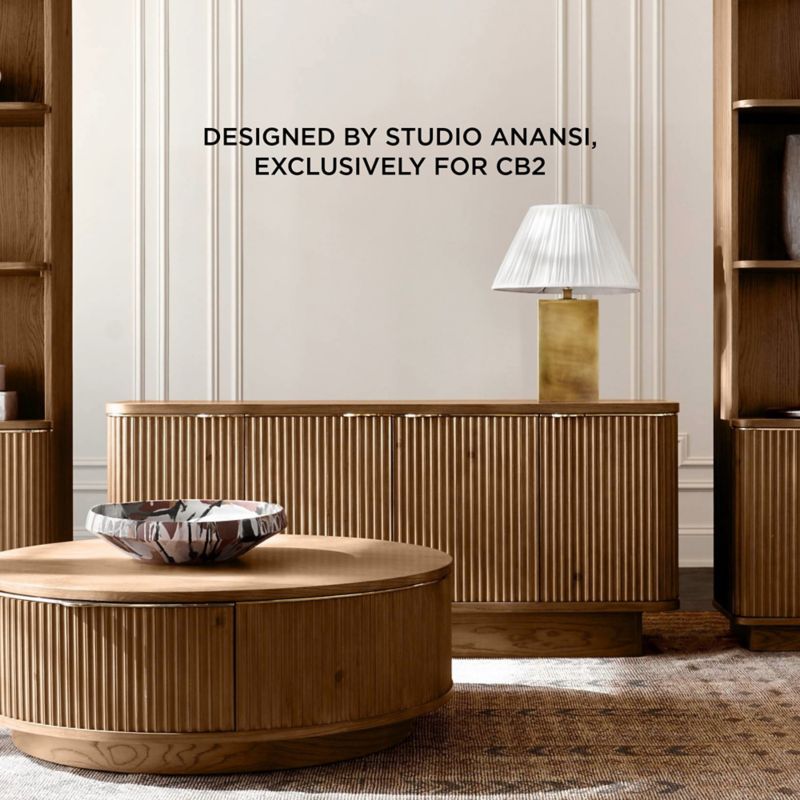 Play Davison 60" Fluted Oak Media Console - video 1 of 1