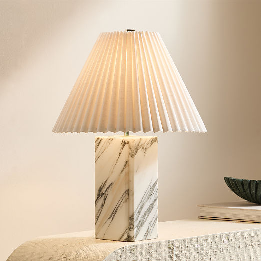 Bianca White Marble Table Lamp