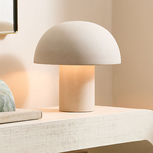 Enoki Mini Natural Dome Table Lamp