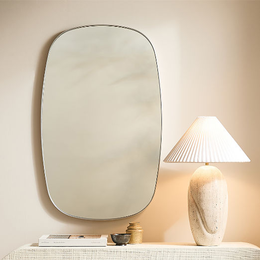 Infinity Silver Oblong Wall Mirror 23"x37"