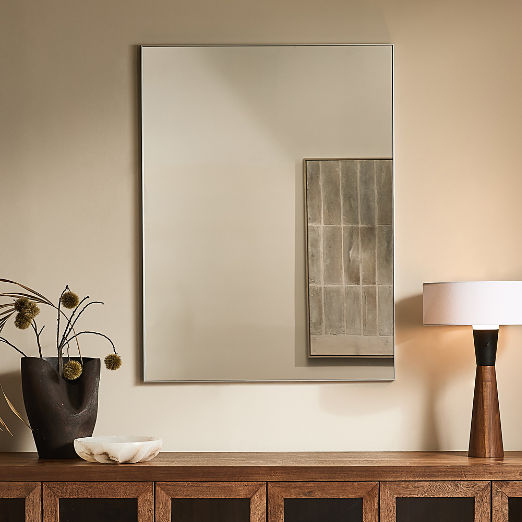 Infinity Rectangular Silver Wall Mirror 36"x48"