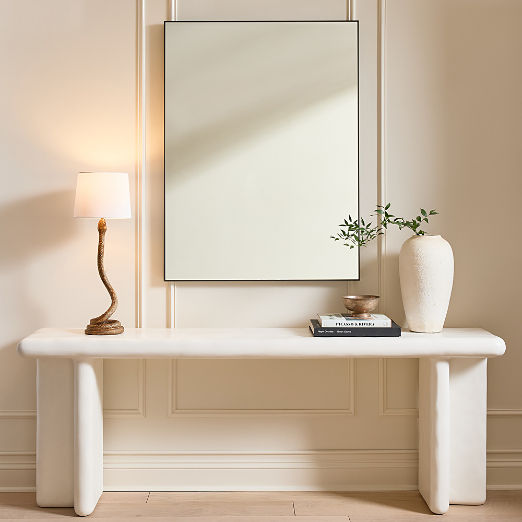 Infinity Rectangular Black Wall Mirror 36"x48"