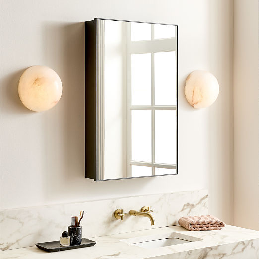 Infinity Black Medicine Cabinet 18"x27"
