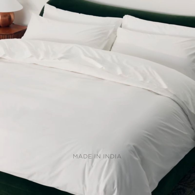 Play Classic Organic Cotton Percale 400 Thread Light Teal Full/Queen Bedding Set - video 1 of 1