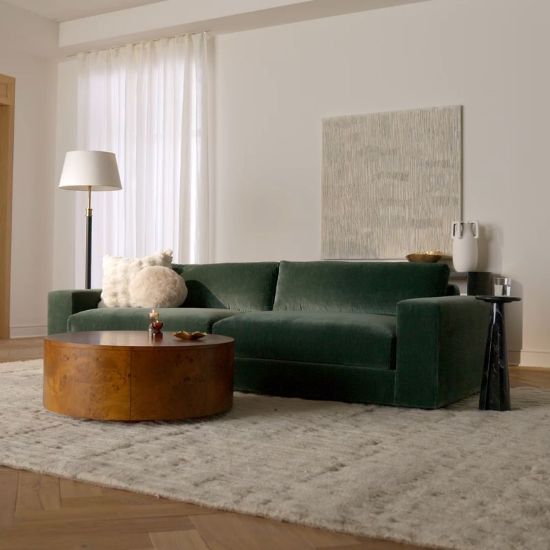 Play Berkeley 78" Taupe Performance Velvet Sofa - video 2 of 3