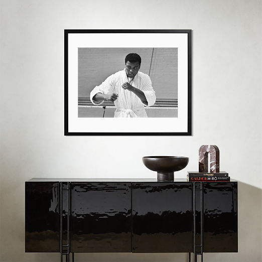 'Cassius Clay at London Training' Photographic Print in Black Frame