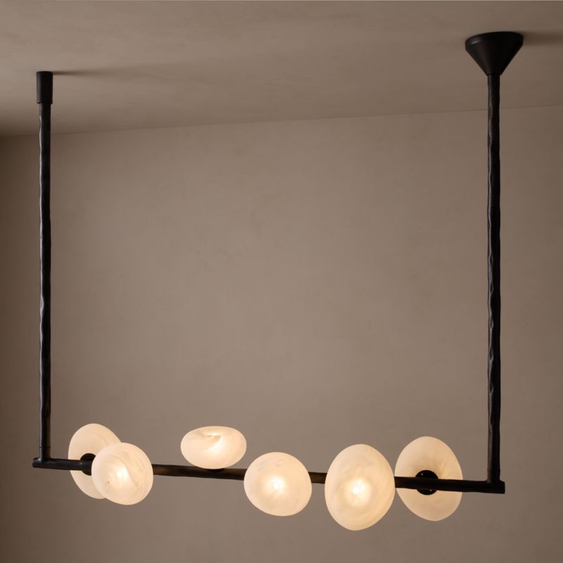 Cahya Murano Glass Linear Pendant Light 50" by Casa Dean by Swizz Beatz - image 4 of 7