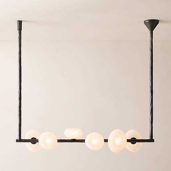 Cahya Murano Glass Linear Pendant Light 50" by Casa Dean by Swizz Beatz