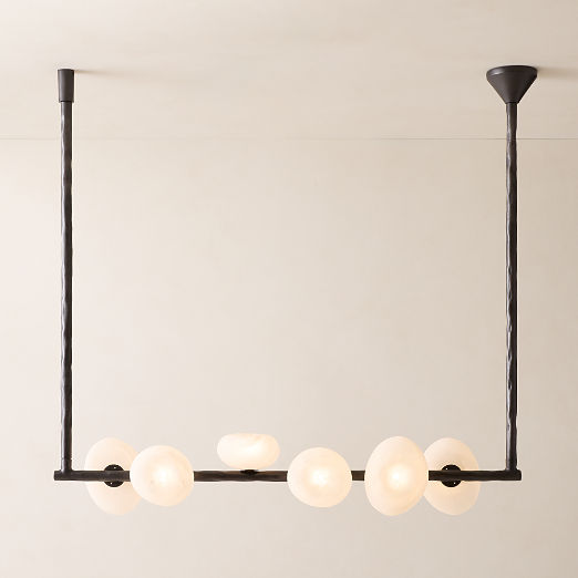 Cahya Murano Glass Linear Pendant Light 50" by Casa Dean by Swizz Beatz