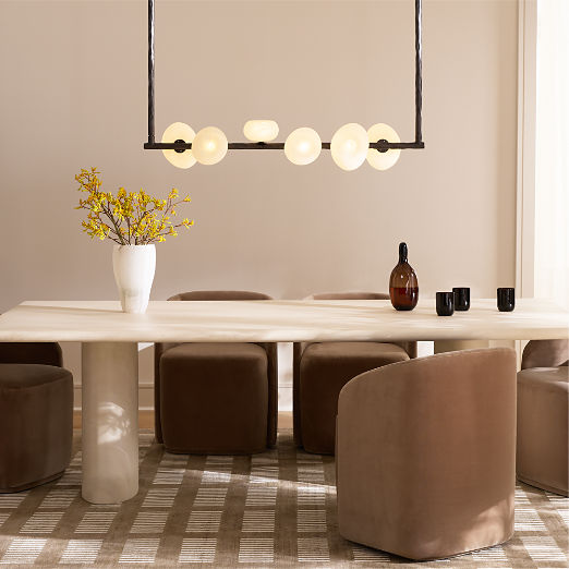 Cahya Murano Glass Linear Pendant Light 50" by Casa Dean by Swizz Beatz