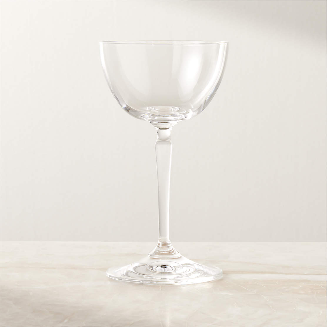 Eve Coupe Modern Cocktail Glass + Reviews CB2 Canada