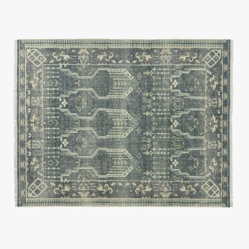 Cala Hand-Knotted Smoked Green New Zealand Wool Area Rug 8'x10' - image 0 of 7