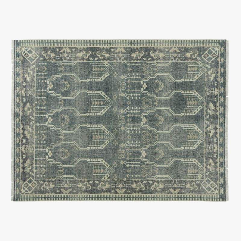 Cala Hand-Knotted Smoked Green New Zealand Wool Area Rug 9'x12' - image 0 of 8