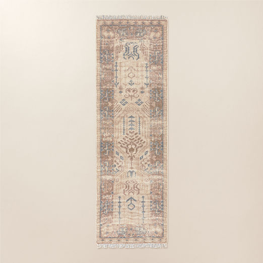 Cala Hand-Knotted Warm White New Zealand Wool Runner Rug 2.5'x8'