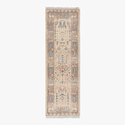Cala Hand-Knotted Warm White New Zealand Wool Runner Rug 2.5'x8'