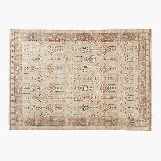 Cala Hand-Knotted Warm White New Zealand Wool Area Rug 12'x15'