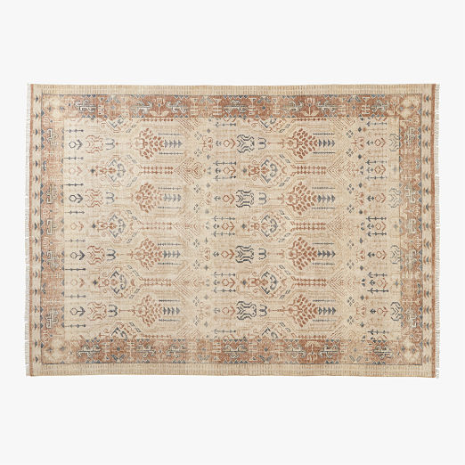 Cala Hand-Knotted Warm White New Zealand Wool Area Rug 10'x14'