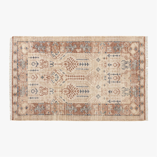 Cala Hand-Knotted Warm White New Zealand Wool Area Rug 5'x8'