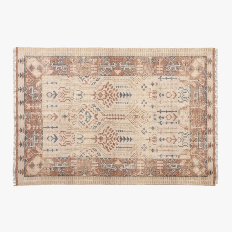 Cala Hand-Knotted Warm White New Zealand Wool Area Rug 6'x9' - image 0 of 5