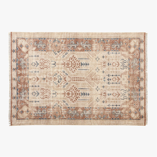 Cala Hand-Knotted Warm White New Zealand Wool Area Rug 6'x9'