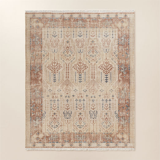 Cala Hand-Knotted Warm White New Zealand Wool Area Rug 5'x8'