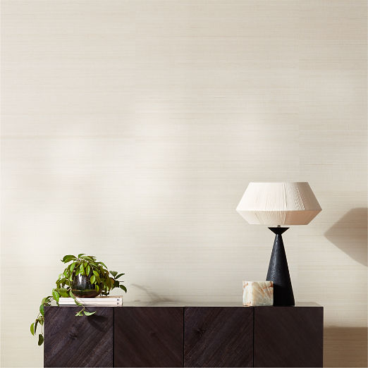 Calcite Ivory Abaca Wallpaper