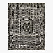 Calero Hand-Knotted Black New Zealand Wool Area Rug 8'X10'