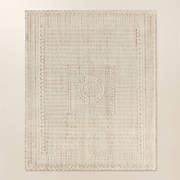 Calero Hand-Knotted Warm White New Zealand Wool Area Rug 8'X10' +