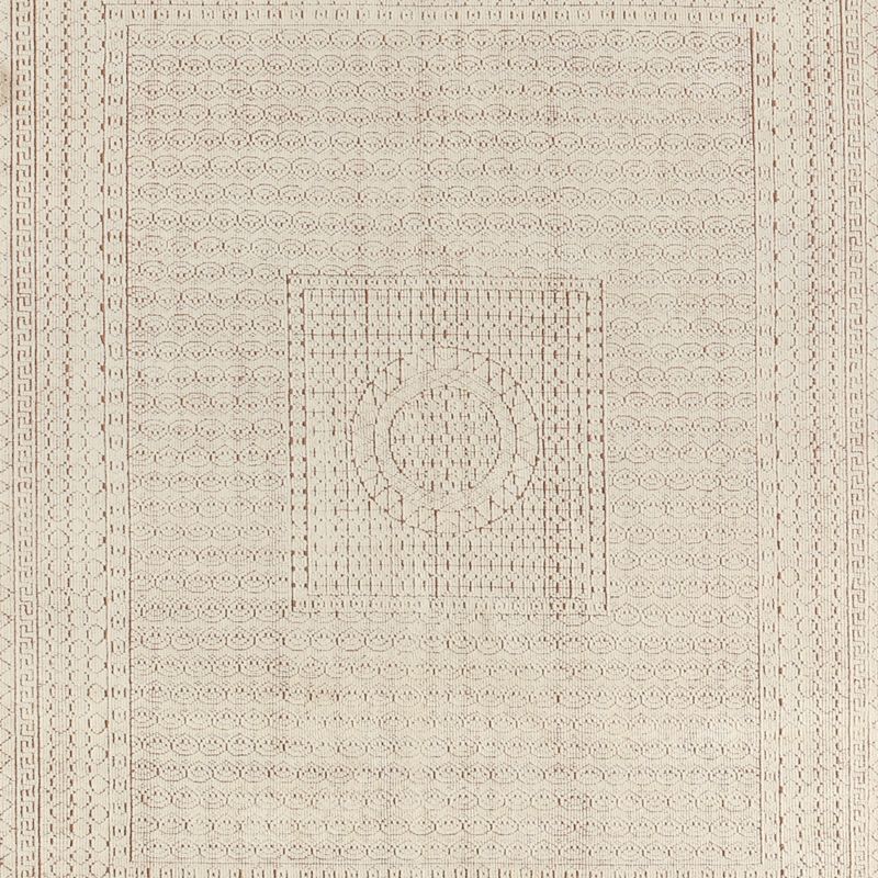 Calero Hand-Knotted Warm White New Zealand Wool Rug Swatch 12"X12" - image 0 of 5