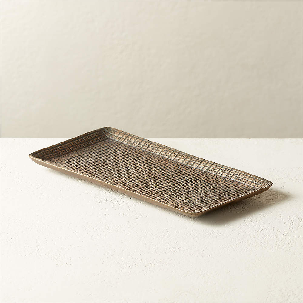 Callahan Antique Brass Tank Tray