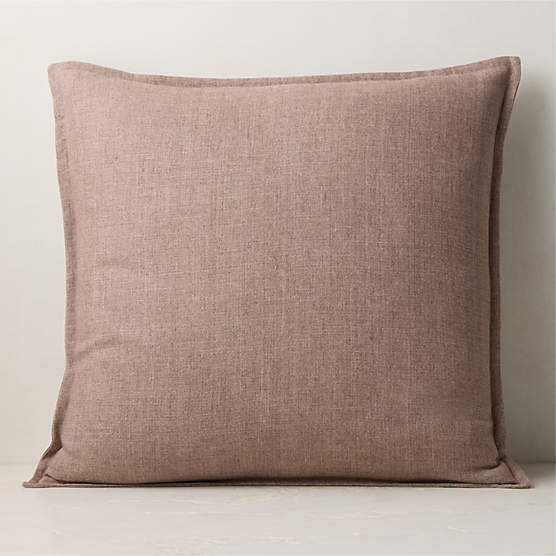 Callas Smoked Lavender Linen Throw Pillow Cover 23"x23"
