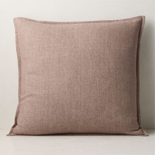 Callas Smoked Lavender Linen Throw Pillow 23"x23"