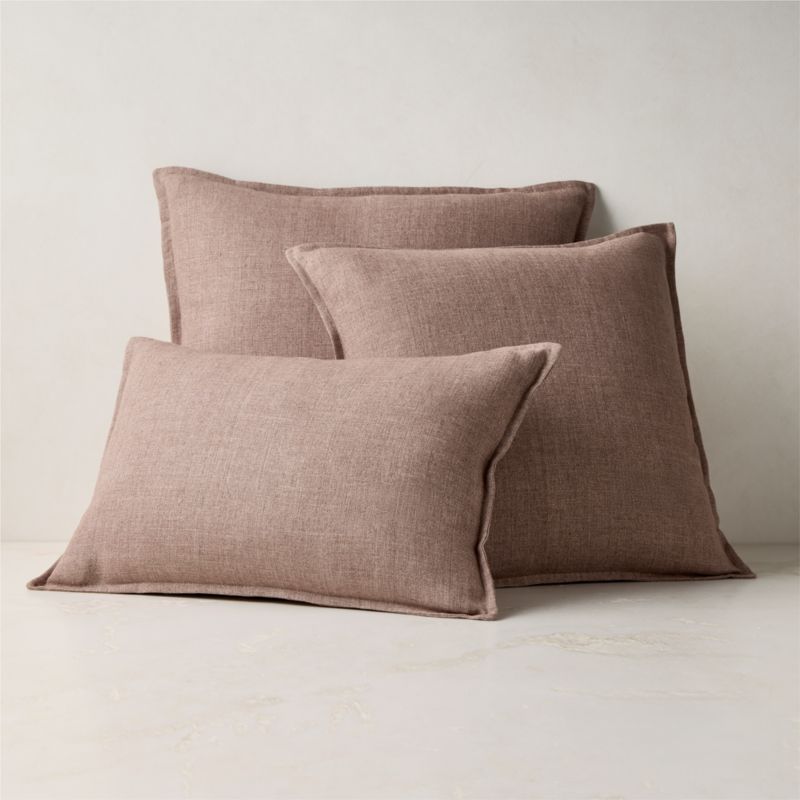 Callas Smoked Lavender Linen Throw Pillow Cover 20"x20" - image 3 of 4
