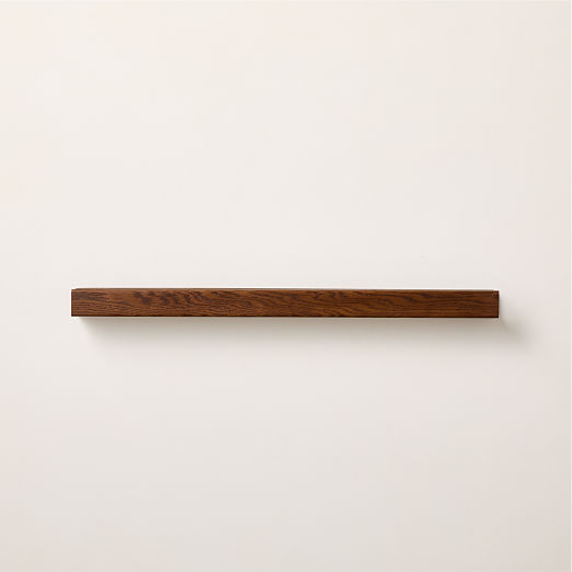 Calo Wood Picture Wall Shelf with Rail 36"