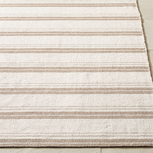 Calyx Sand and White Reversible Indoor/Outdoor Performance Area Rug