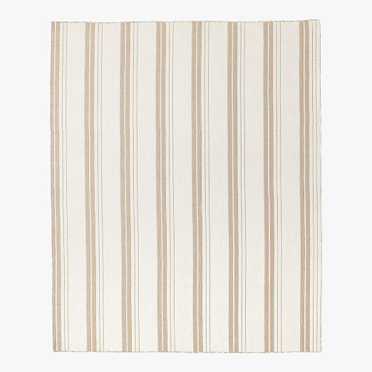 Calyx Sand and White Reversible Indoor/Outdoor Performance Area Rug