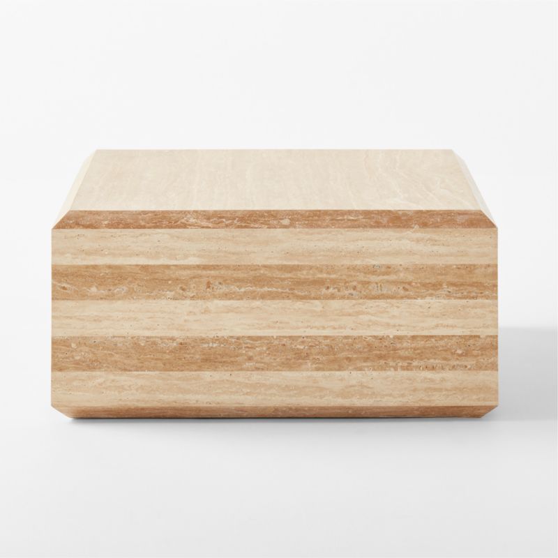 Camada Layered Travertine Indoor/Outdoor Coffee Table - image 5 of 8