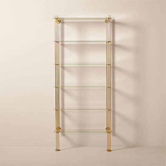 Tesso Modern Chrome Metal Wall Mount Bookshelf + Reviews CB2 Canada