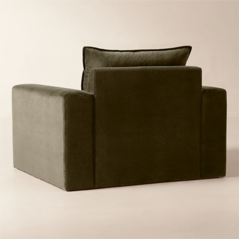 Camden Moss Green Velvet Accent Chair - image 4 of 7