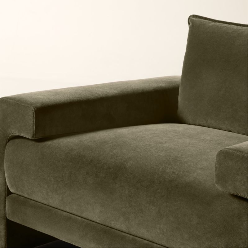 Camden Moss Green Velvet Accent Chair - image 5 of 7