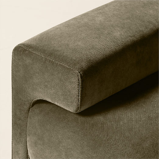 Camden Moss Green Velvet Accent Chair