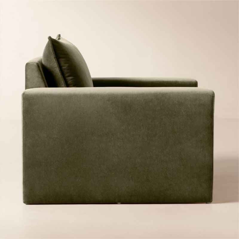 Camden Moss Green Velvet Accent Chair - image 3 of 7