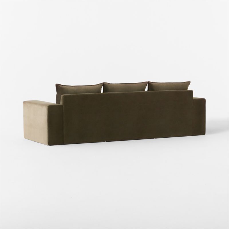 Camden 101" Moss Green Velvet Apartment Sofa - image 4 of 7