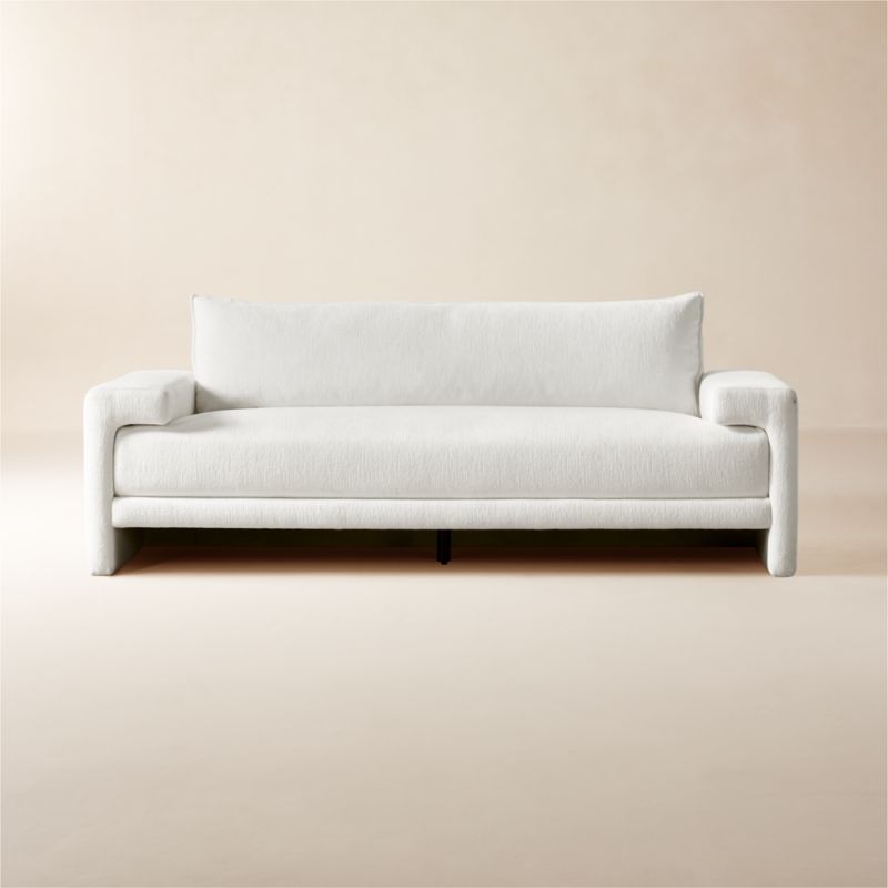 Cb2 shop white couch