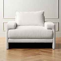 Camden White Lounge Chair